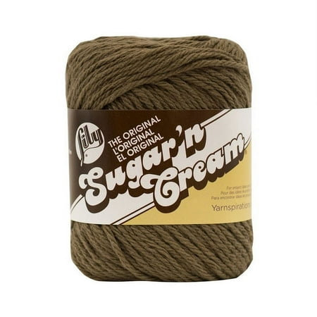 UPC: 0057355242357 | Lily Sugar n Cream Medium 100% Cotton Warm Brown Yarn 120 yd