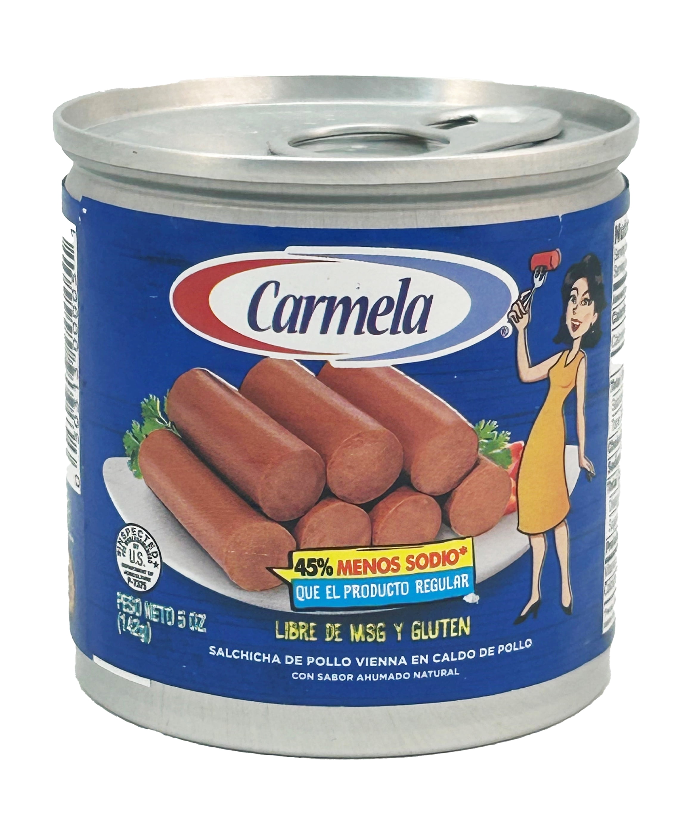 Carmela Chicken Sausage in Chicken Broth, 45% Less Sodium, 5 oz Can