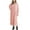 Pink, variant on APEXFWDT Nightgowns for Women Sleepshirt Waffle Long Sleeve Nightshirt V Neck Pajama Dress Nightdress with Pockets Ladies Soft Full Length Sleepwear