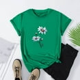 thumbnail image 4 of Patlollav Women Tshirts Under $10,Short Sleeve T-Shirt for Women Summer Fashion Print Pattern Round Neck Top/Shirt, 4 of 6