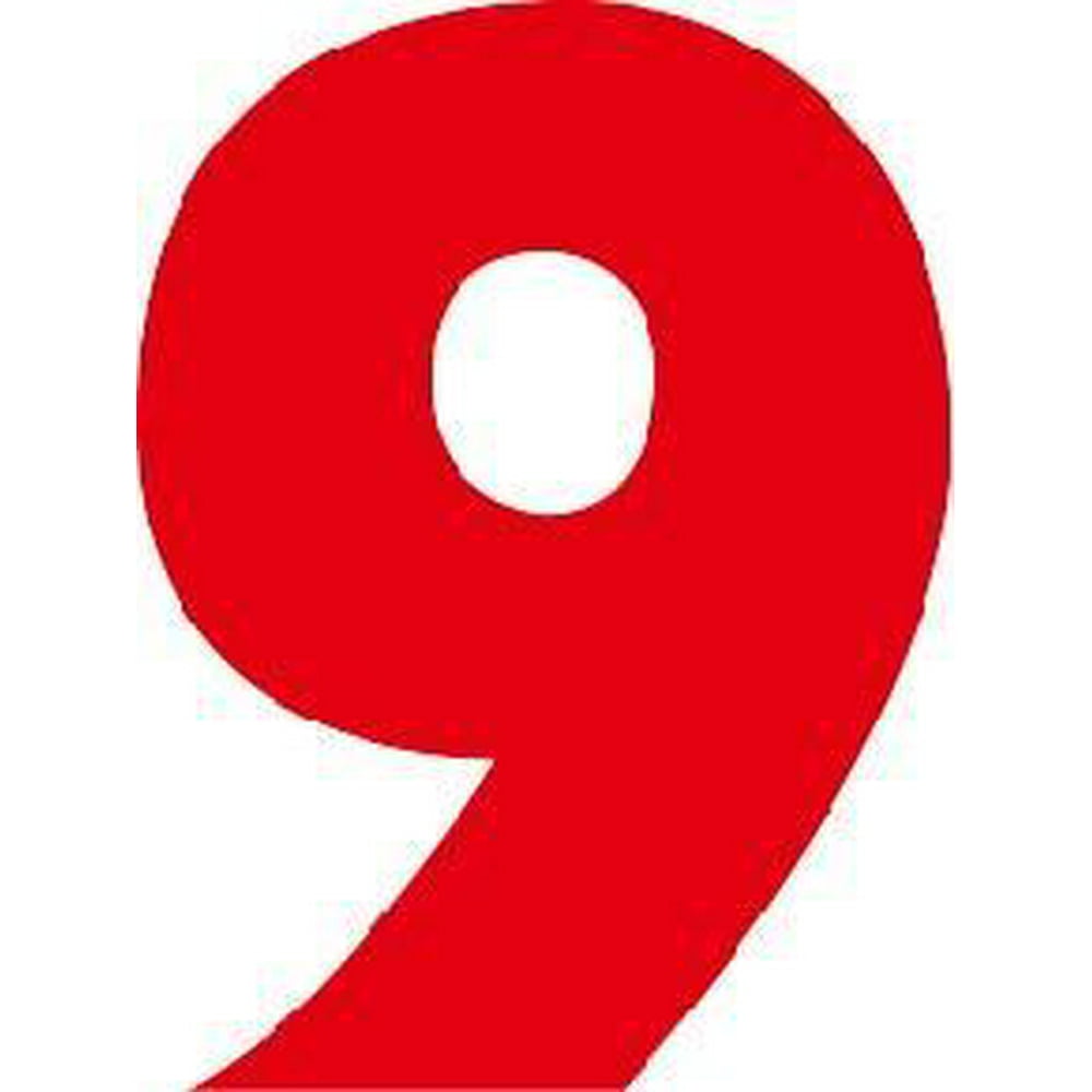 Classic Colorful Rating Number 9 Stock Illustration Cartoon Character