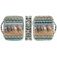 thumbnail image 2 of Xoenoiee Aztec Horse American Tribal Print Bible Cover Case for Women Men Large Bible Cover Bag with Durable Handle Quilted Carrying Bible Study Supplies Accessories with Zipper Pocket, 2 of 7