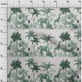 thumbnail image 3 of oneOone Polyester Spandex Green Fabric Tropical Sewing Craft Projects Fabric Prints By Yard 56 Inch Wide, 3 of 4