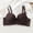 #0346-Coffee, variant on Lifting Support Push Up Bras for Women, Wireless Fold Over Bralette, Seamless T-Shirt Underwear, Daily Apparel Gift