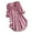 A-Red253, variant on Yuanlong Womens T-Shirts Striped Long Sleeve Curved Hem Button Front Tshirts Loose Lady Tunic Outwear Spring Casual Tops