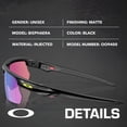 thumbnail image 2 of Oakley OO9400 Bisphaera Rectangle Shaped Non-Polarized Sunglasses for Men & Women - Includes Official Eyewear Kit - Matte Black Frame with Prizm Road Jade Lens, 2 of 7