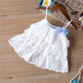 thumbnail image 6 of Mercatoo Toddler Baby Girls Summer Clothes Outfits Mesh Ruffle Camisole Tops and Ribbed Casual Shorts Girls Clothing, 6 of 8