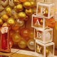 thumbnail image 4 of 1 Set Balloon Box Anti-deformed Wide Application Plastic Square Clear DIY Letter Box Party Supplies, 4 of 7