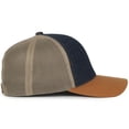 thumbnail image 3 of Outdoor Cap FFA-DNM FFA® Denim Trucker W/ Canvas Visor-Dark Blue/Khaki/Brown, 3 of 8
