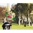 thumbnail image 3 of Juguetes para perros Balón de fútbol Frisbee al aire libre, Frisbee con lengüetas de agarre, Juguetes interactivos para perros de fútbol brillar Hogar, 3 of 5