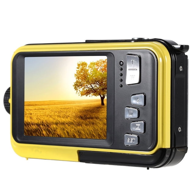 Cámaras digitales Cámaras subacuáticas: pantallas LCD de cámara digital Full HD 2.7K 48MP con pantallas duales Hugtrwg Para estrenar