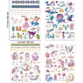 thumbnail image 3 of 4 Sheets Glitter Temporary Tattoos for Kids, Mermaid Unicorn Fake Tattoos for Birthday Party Favors Supplies Party Goodie Bag Stuffers, 3 of 6