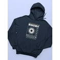 thumbnail image 3 of Poster Spiral Techno Style Hoodie Women - Women Hoodie, Navy, 5XL, 3 of 4