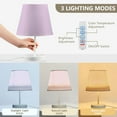 thumbnail image 4 of Taro Purple Desk Lamp LED Table Nightstand Lamps with 3 Color Temperatures for Home Bedroom Living Room Decor 6x11, 4 of 8