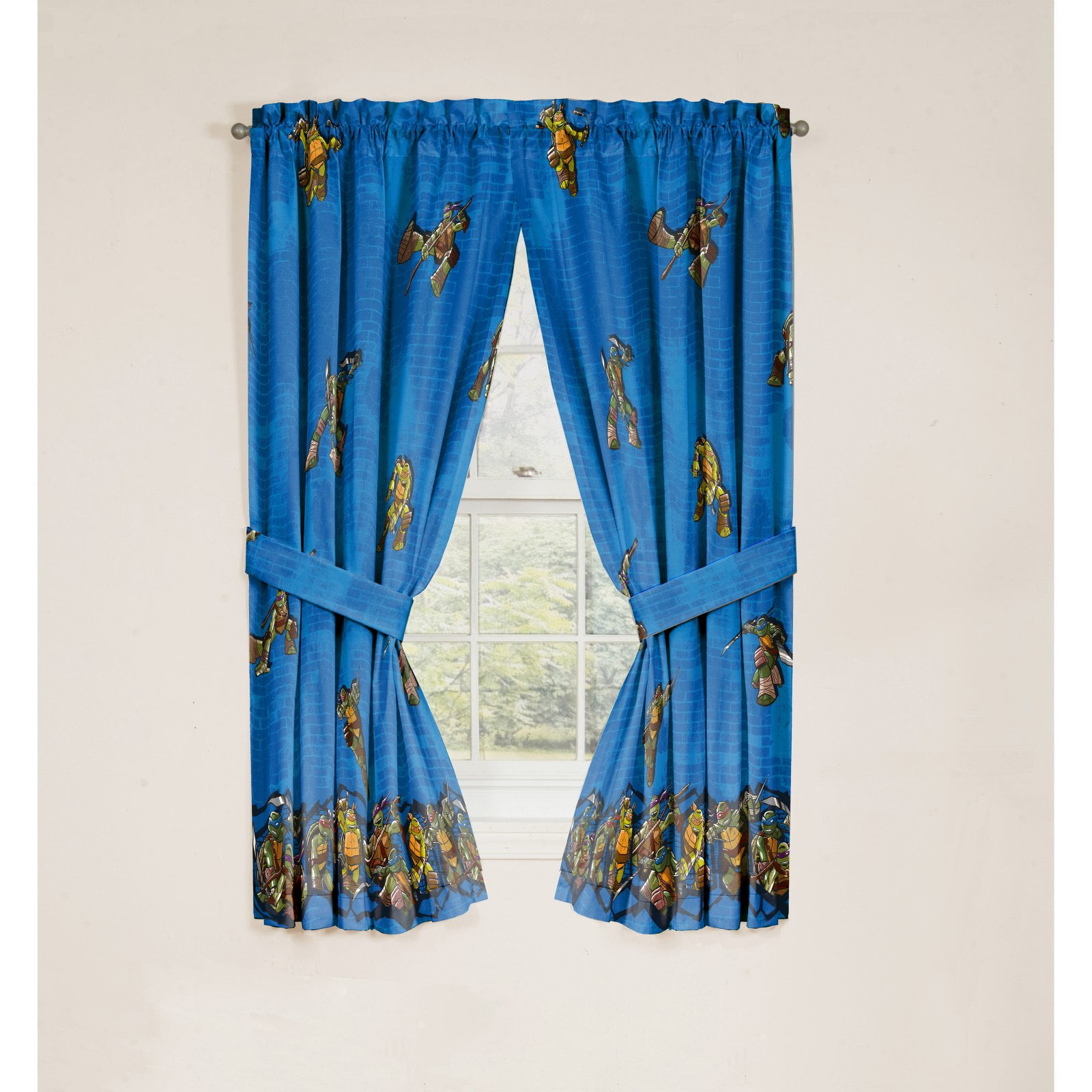 Teenage Mutant Ninja Turtles Mean Green Curtain Panels Set Of 2