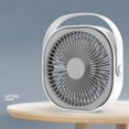thumbnail image 3 of 6inch Portable USB Recharging 3 Speeds Desktop Mini Cooling Fan for Home Office, 3 of 10