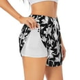 thumbnail image 3 of Lsque Lilies Flowers Printed Women's Running Shorts with Liner Pockets,Elastic Quick Dry Workout Athletic Gym Yoga Shorts,Womens High Waist Shorts-X-Large, 3 of 9