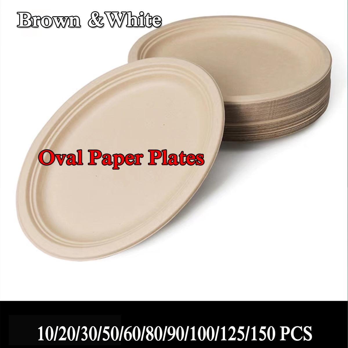 12 In Compostable Plate, Natural Cashew Nuts (sugarcane Fiber), Daily