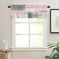 thumbnail image 3 of Valentine''s Day Pink Window Valances Abstract Oil Painting Graffiti Decor Valance for Living Room, Rod Pocket Valances Small Kitchen Curtain Valance Light Filtering Bathroom Decor Curtain 54"x18", 3 of 6