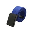thumbnail image 1 of Lona Unisex Sin Agujeros Hebilla Deslizante Cintura Ajustable Ancho Del Cinturón 1 5/8 Y 1 1/2 Royal (Hebilla Negra) 24-34, 1 of 6