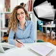 thumbnail image 5 of 10pcs A4 Plastic File Folder, A4 Document Folder, Clear Plastic Document Folders with Snap Button for School Office Supplies Homework A4 Envelope, 5 of 5