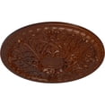 thumbnail image 3 of Ekena Millwork 26"OD x 3"P Tristan Ceiling Medallion (Fits Canopies up to 5 1/2"), Hand-Painted Burnished Mahogany Crackle, 3 of 5