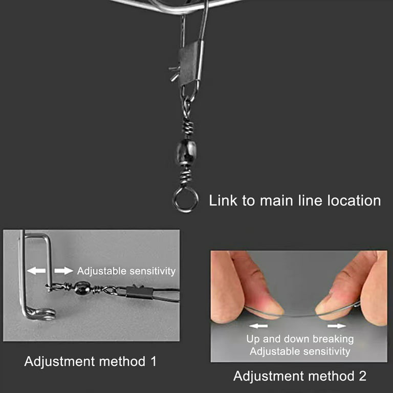 Lomubue Automatic Fish Hook Labor-Saving Strong Strength Simple Operation  Spring Fishhook Bait Catch Net Catapult for Lake