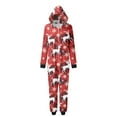 thumbnail image 5 of Hwmodou Family Matching Christmas Pajamas Set Cozy Homewear Snowflake Reindeer Print Hooded Loungewear For Adults Kids Xmas Sleepwear Set, 5 of 7