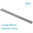 thumbnail image 3 of Stainless Steel Spring Wire 20 Pcs 500 mm,Stainless Steel Spring Wire Hard Wire Full Hard Wire Straight Wire,1.3mm, 3 of 4