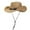 Khaki, variant on ZHENHONG Cowboy Hats for Women and Men Trendy Wide Brim Travel Sunproof Straw Hat Casual Solid Color Headwear Beige