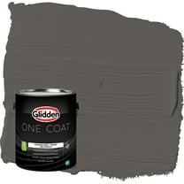 Glidden One Coat Stone's Throw / Gray Flat Interior Paint with Primer, 1 Gallon