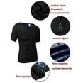 thumbnail image 6 of FANNYC Sauna Vest For Men Heat Trapping Sweat Compression Vest Waist Trainer Trimmer Weight Losssauna Suit Tank Top Running Sports Shirts Shaper, 6 of 8