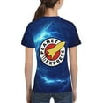 thumbnail image 5 of Futurama Planet Express Logo Teen T-Shirt Crewneck Short Sleeve Double-Sided Print Summer Tee Shirts Top For Youth Boys Girls Children Large, 5 of 7