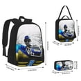 thumbnail image 3 of Chase-Elliott _#9 Backpacks With Lunch Pack Pencil Case 3pcs Set, Double Shoulders Daypack, Backpack/Pen Bag/Lunch Tote Bag Set, 3 of 5