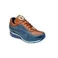 thumbnail image 2 of Belvedere Flash Sneaker Genuine Ostrich ,Soft Italian Calf Blue Almond E01, 2 of 3