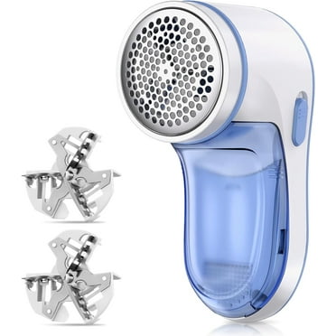 Fabric Shaver and Lint Remover, USB Rechargeable Sweater Defuzzer with 2 Replaceable Stainless Steel Blades, Remove Clothes Fuzz, Lint Balls, Pills, Bobbles