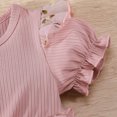 thumbnail image 4 of Baby Girl Ruffle Short Sleeve Lace Tutu Princess Dress Toddler Kids Party Birthday Dresses, 4 of 5