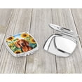 thumbnail image 3 of Redbone Coonhound in Sunflowers Compact Mirror 2.75 in x 3 in, 3 of 4
