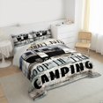 thumbnail image 3 of Manfei Camping Car Full Size Comforter Sets 3-Piece for Kids Children Teens,Adventure Theme Bedding Comforter Set,Rustic Cabin Lightweight Bedding Sets,Breathable Home Decor,Reversible, 3 of 8