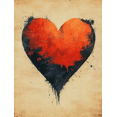 thumbnail image 1 of Qisvanset Framed Canvas Wall Art, 12x16 Inch John Heart Valentine Bible Verse Wall Art, 1 of 5