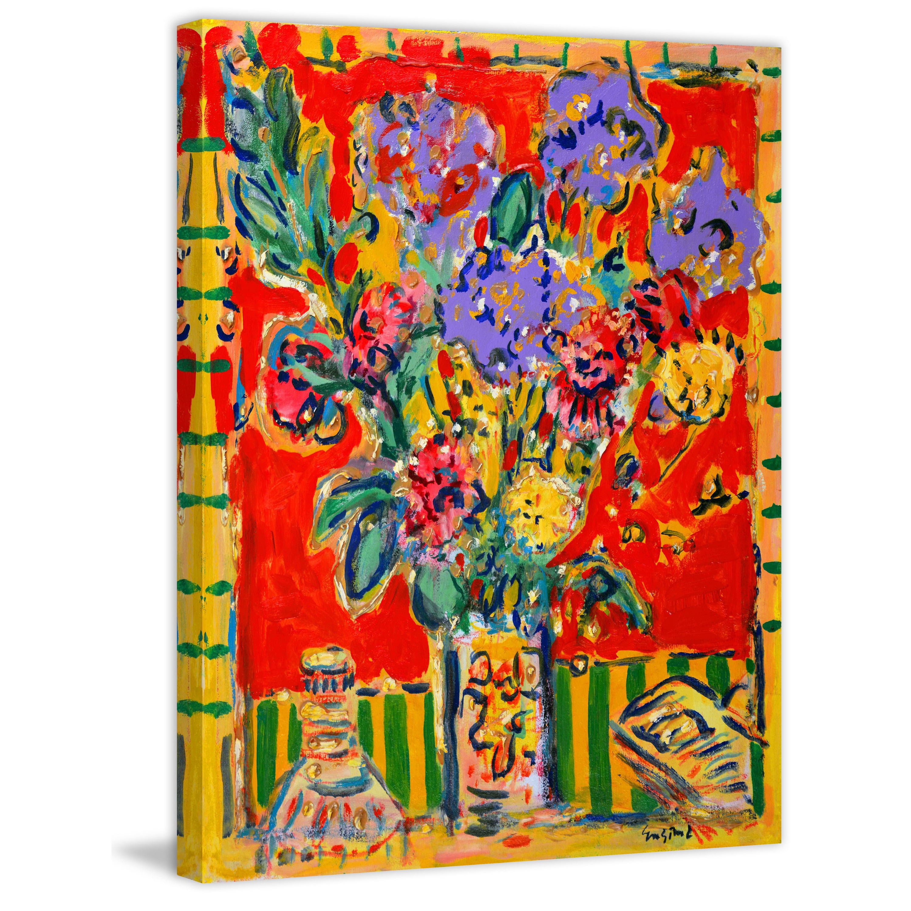 Marmont Hill "Irises" by Wayne Ensrud Painting Print on Canvas