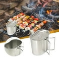 thumbnail image 2 of Stainless Grade Camping Lunch Box: Portable Meal Container For Outdoor And Field Use, 2 of 9