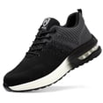 thumbnail image 1 of Zapatos De Trabajo Zapatos de trabajo unisex Zapatillas deportivas transpirables con punta de acero (42 Black Grey) Sywqhk Para Estrenar, 1 of 9