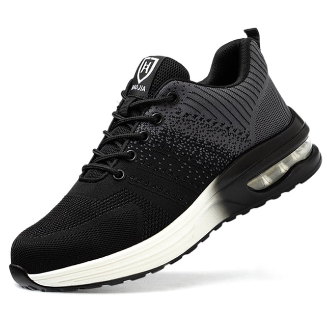 Zapatos De Trabajo Zapatos de trabajo unisex Zapatillas deportivas transpirables con punta de acero (42 Black Grey) Sywqhk Para Estrenar