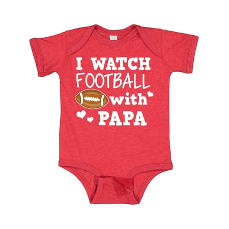 

Inktastic I Watch Football with My Papa Gift Baby Boy Bodysuit