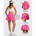 thumbnail image 5 of G4Free Chillwhisp Bubble Tennis Skirts for Women - 14" Mini Athletic Ruffled Hem Casual Skorts Inner Shorts with 4 Pockets, 5 of 7