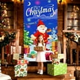 thumbnail image 5 of C Christmas Door Curtain Flag With Santa Claus Pattern Outdoor Indoor Holiday Hanging Decor 72.83X35.43 Inches, 5 of 6