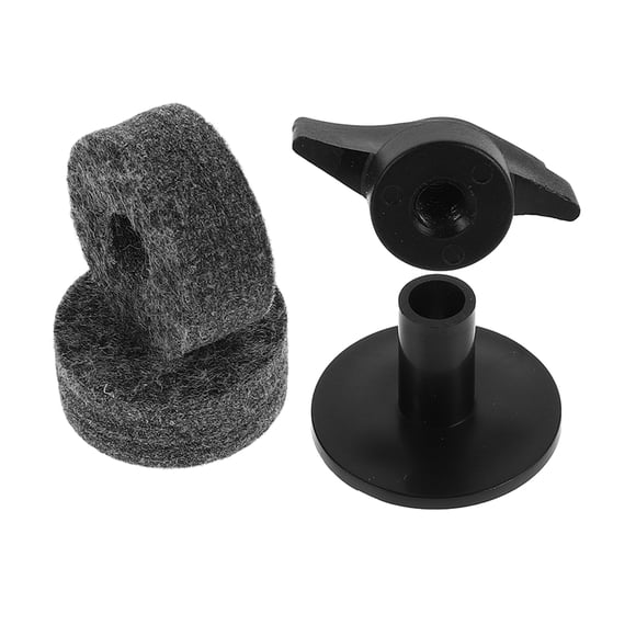 2 Pcs Kit de Remplacement de Rondelle en Feutre pour Support de Cymbales, Manchons de Support en Plastique pour Tambour, Accessoires de Tambour