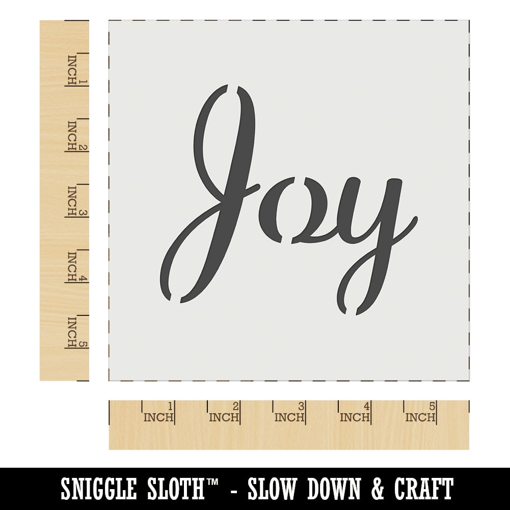 Joy Cursive Text DIY Cookie Wall Craft Stencil - 5.5 Inch - Walmart.com joy-cursive-text-diy-cookie-wall-craft-stencil-5-5-inch-walmart-com