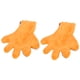 thumbnail image 4 of Guantes de lavado de coche Unique Bargains de Microfibra Naranja Gris, 4 of 7